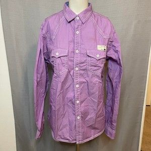 Spykar Purple Pink Casual Button Down Men's Size L